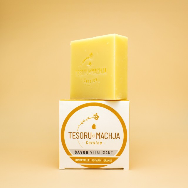 Savon vitalisant Immortelle, Romarin & Orange BIO