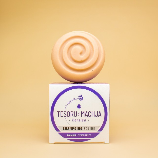 Shampoing solide Ricin, Romarin, Citron & Argile rose