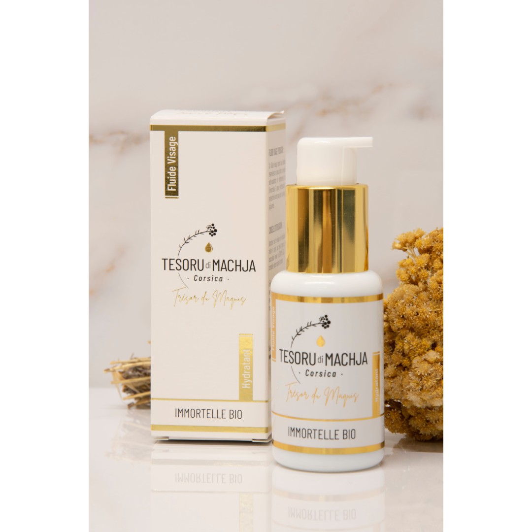 Fluide visage hydratant Immortelle BIO